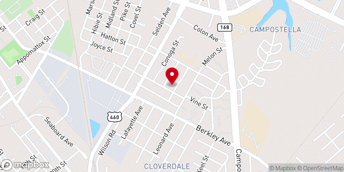 Map showing location of Saint Paul Church of God in Christ