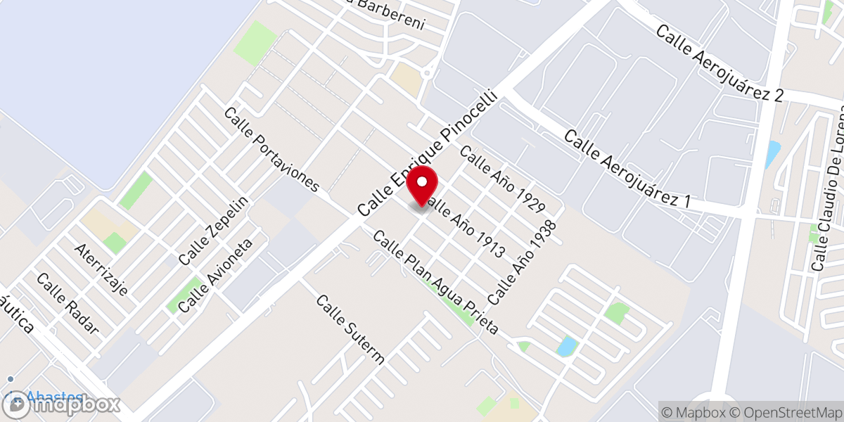 Map showing location of Iglesia de Cristo