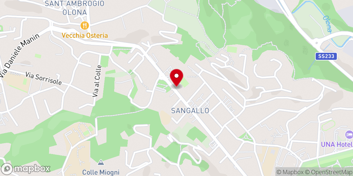 Map showing location of Sala Oratorio