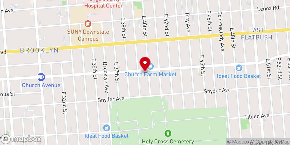 Map showing location of Church Of God