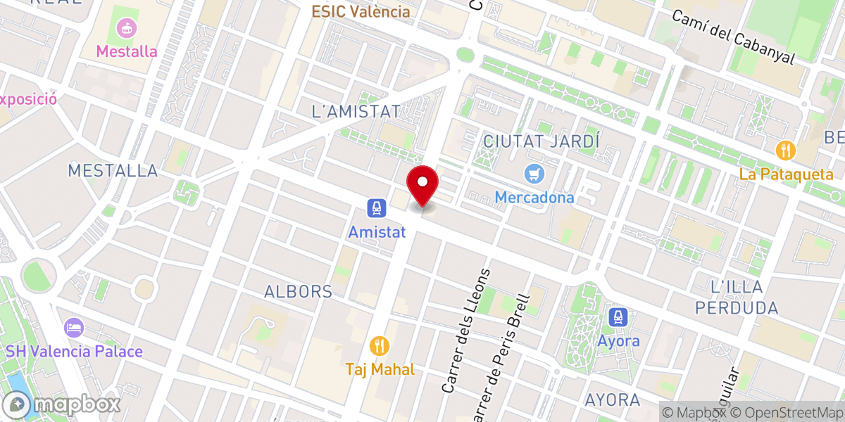 Map showing location of Parroquia Sagrada Familia