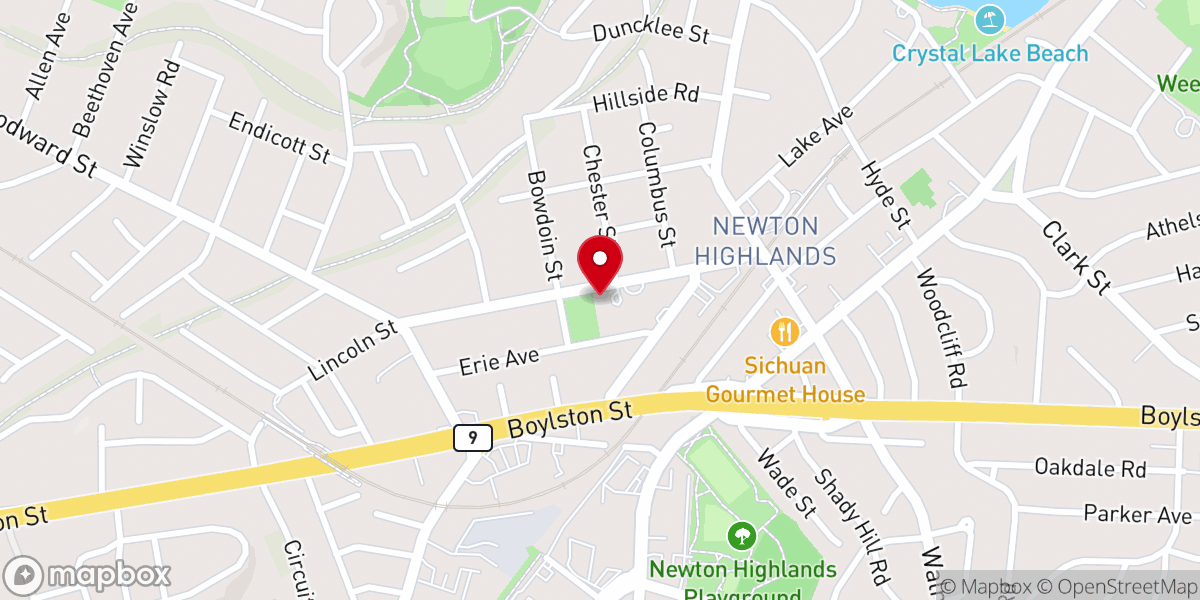 Map showing location of Hyde Community Center
