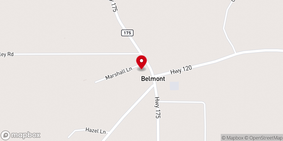 Map showing location of Belmont Union Christian Academy
