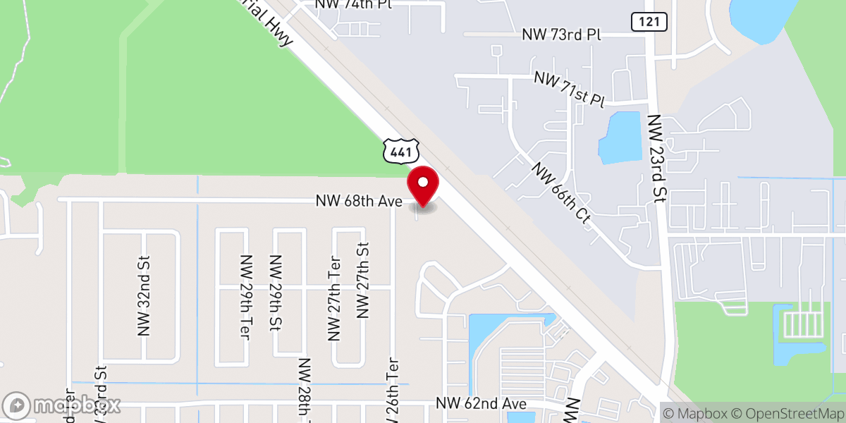 Map showing location of Pleasant Hill Baptist Church