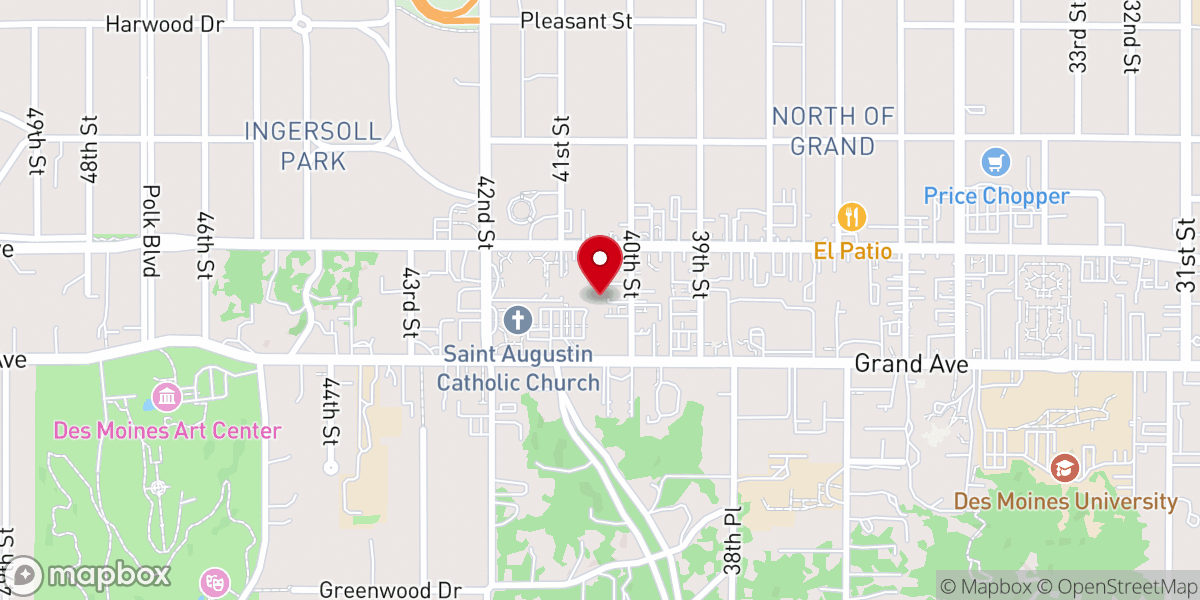 Map showing location of Mid-iowa Health Foundation