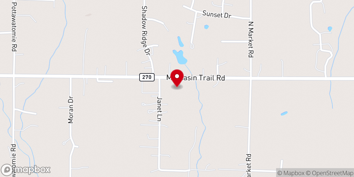 Map showing location of Anchor Apostolic Church