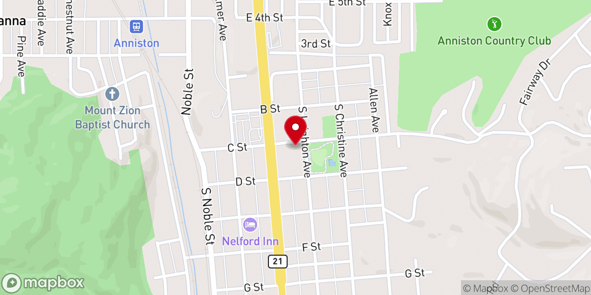 Map showing location of Deliverance Church of Christ