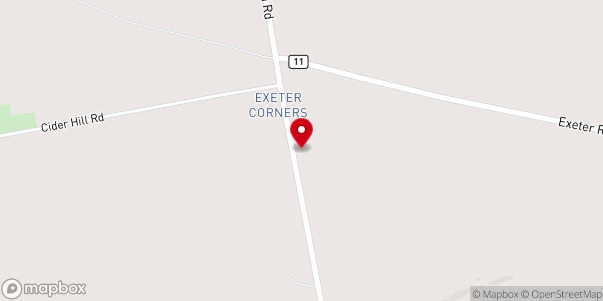 Map showing location of Full Gospel Church of Exeter