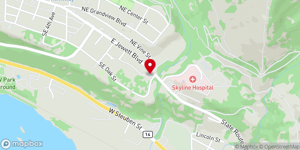 Map showing location of Encounter Church