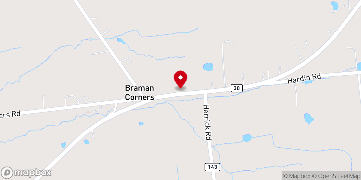 Map showing location of Duanesburg Florida Baptist