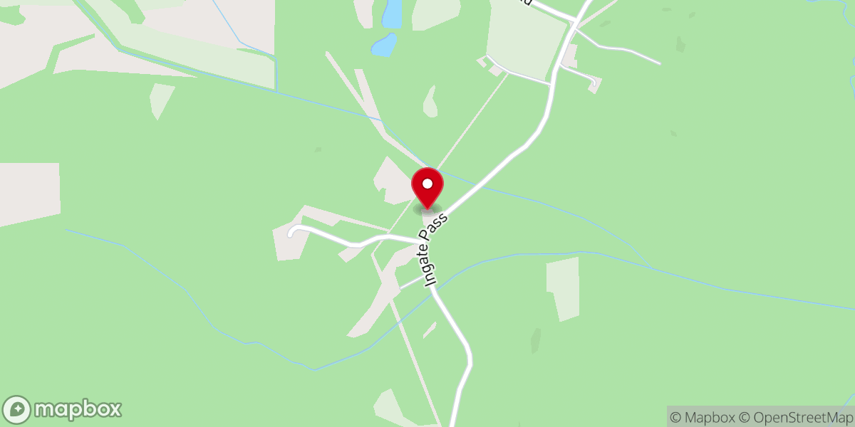 Map showing location of Haysop Church