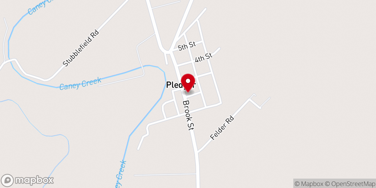 Map showing location of PLEDGER CHURCH OF CHRIST