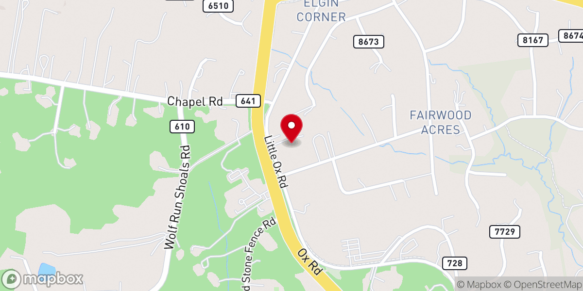 Map showing location of Fairwood Freewill Baptist Church