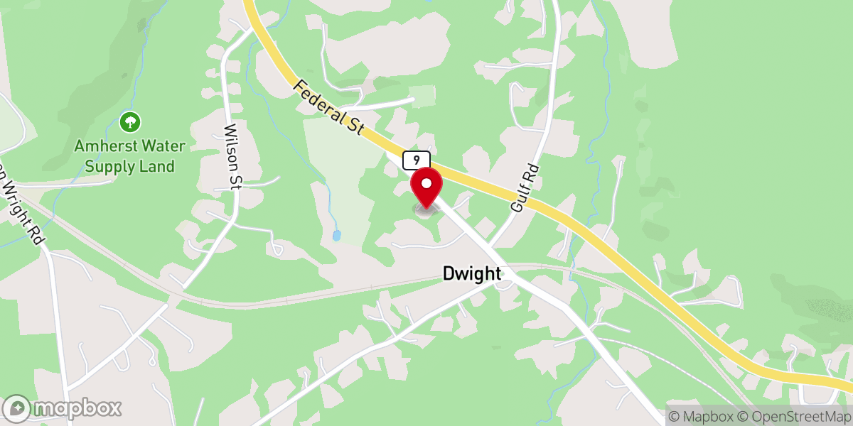 Map showing location of Dwight Chapel