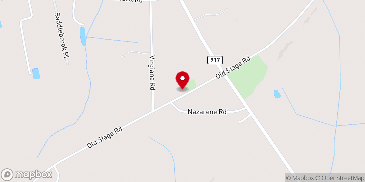 Map showing location of Nazarene Church