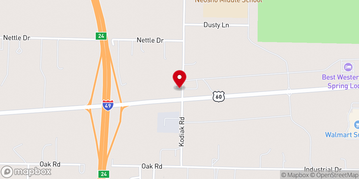 Map showing location of West Hwy 60 Church of Christ