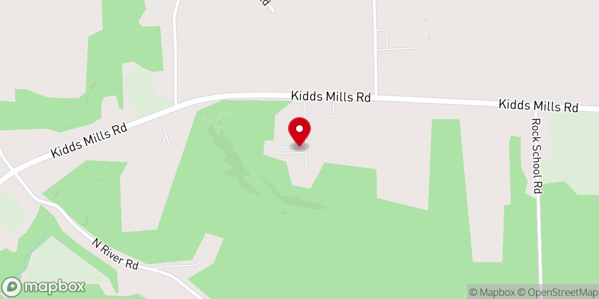Map showing location of River of Life Campground