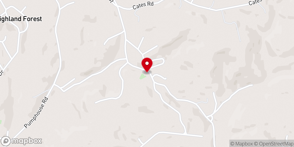 Map showing location of Eureka Baptist Church