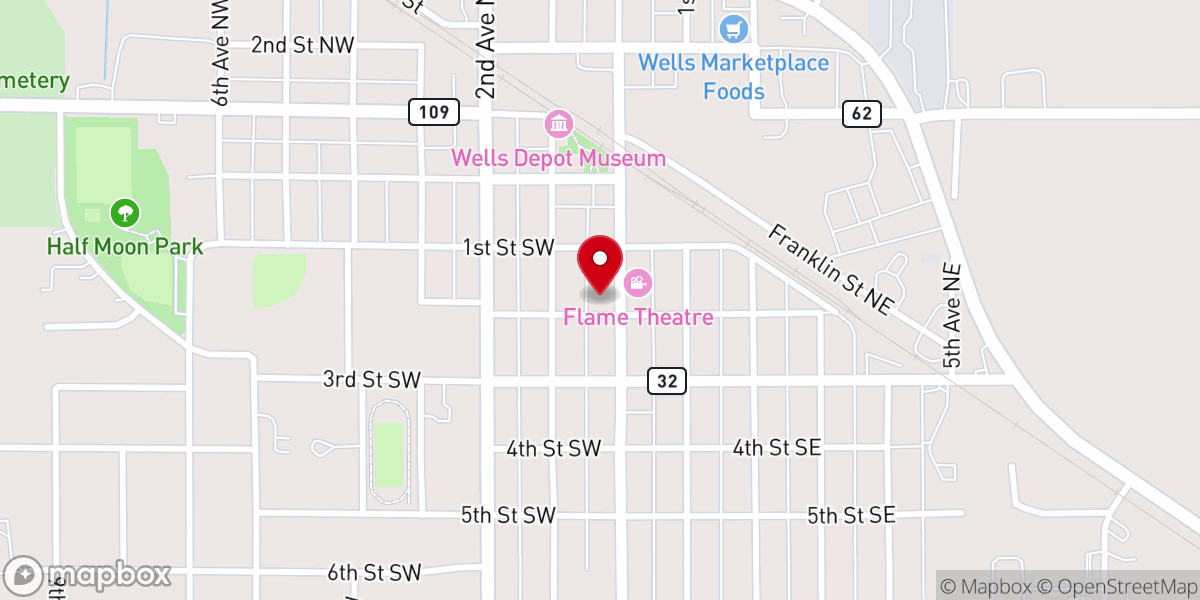 Map showing location of Living Wells Church