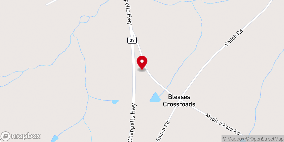 Map showing location of Bible Belivers Congregational Holiness Church