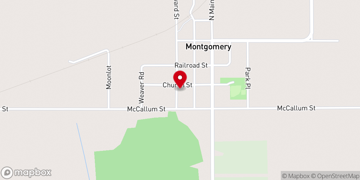 Map showing location of New Beginning Church