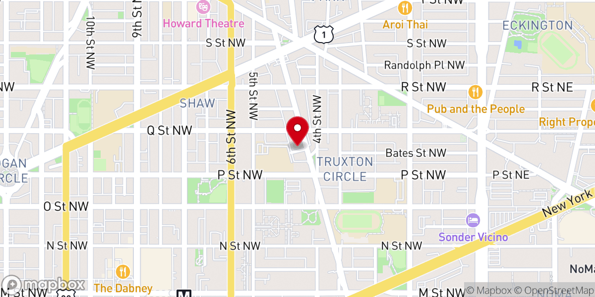 Map showing location of Second Church of God and Saints of Christ