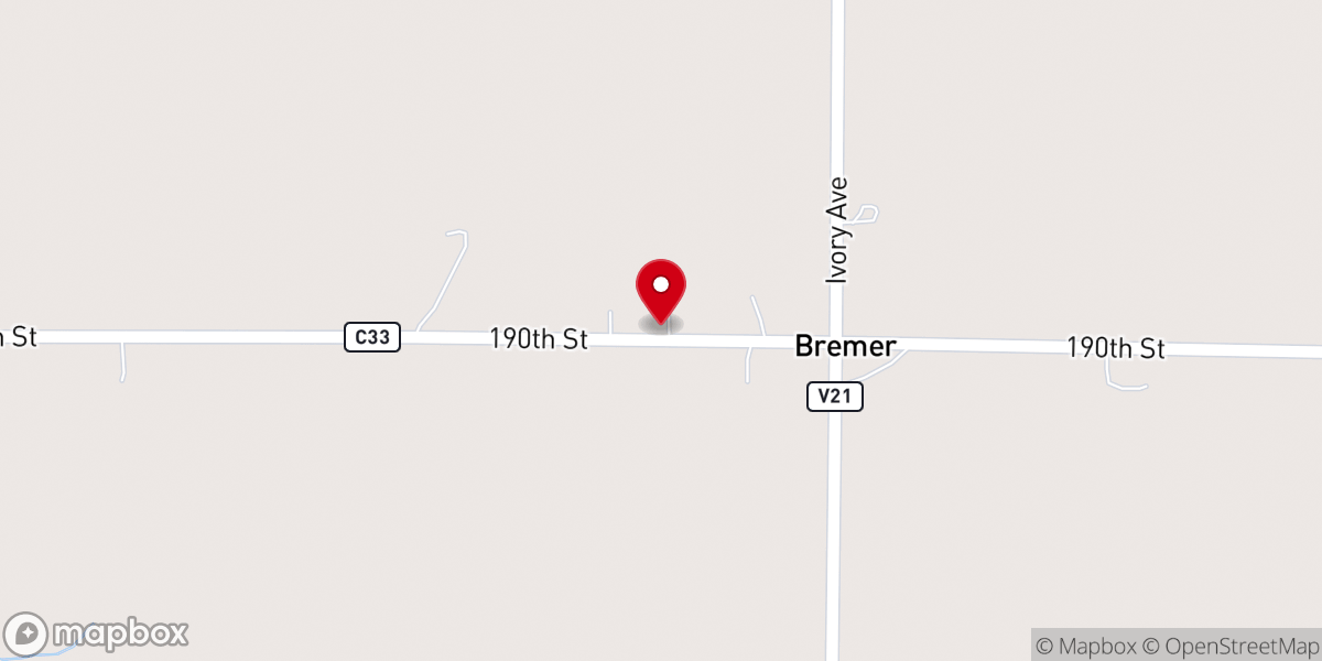 Map showing location of St. Philomena Chapel