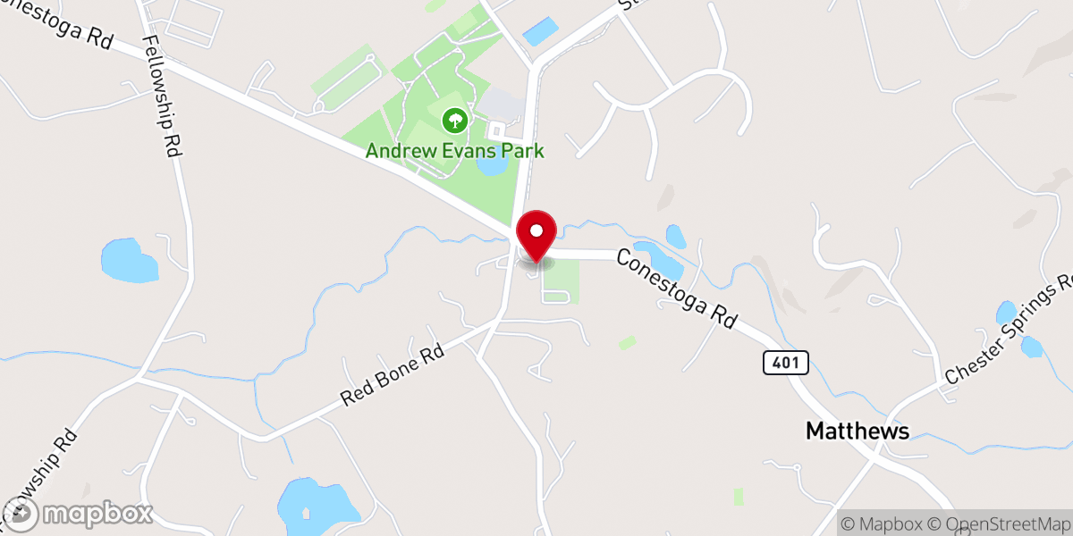 Map showing location of Saint Matthew's United Church of Christ