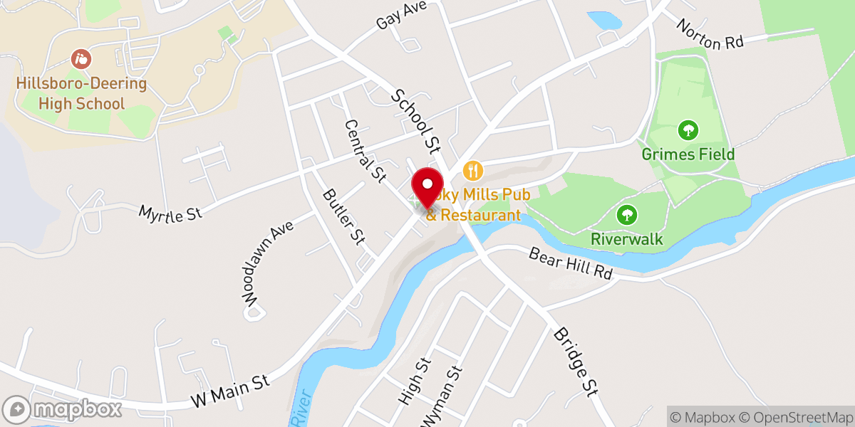 Map showing location of Valley Bible Chapel