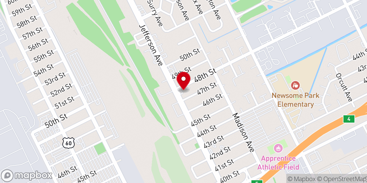 Map showing location of Way of the Cross Church of Christ