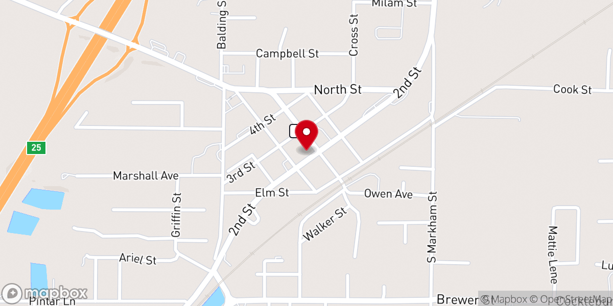 Map showing location of Grace Community