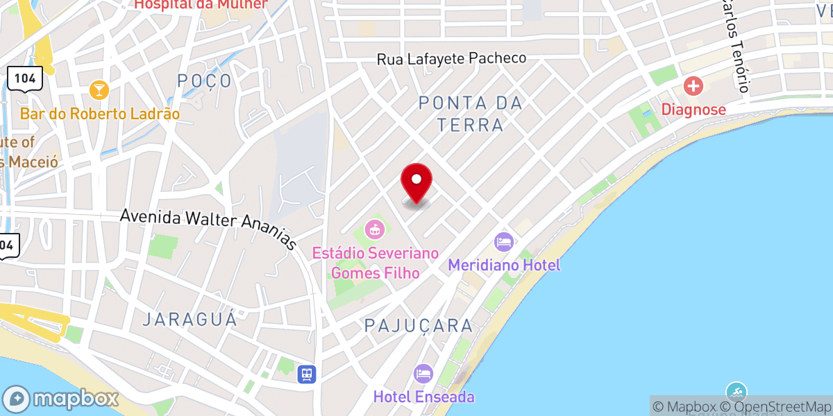 Map showing location of Igreja Crista Maranata - Pajuçara
