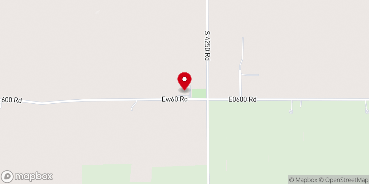 Map showing location of Eden Mennonite Church