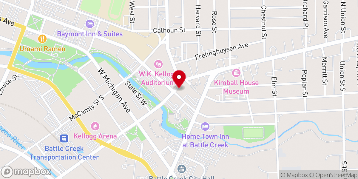 Map showing location of St. Philip Roman Catholic Church