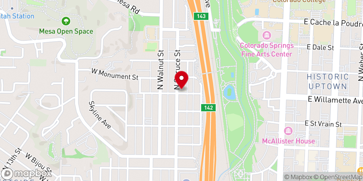Map showing location of Morgan Memorial Chapel, Church of God In Christ