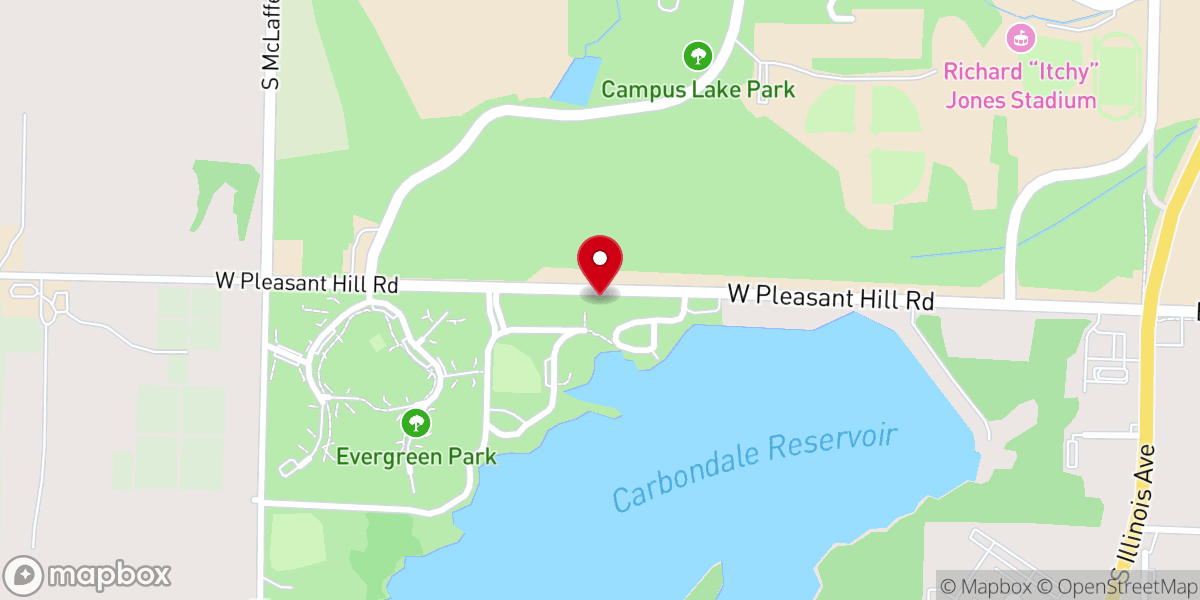 Map showing location of Evergreen Park
