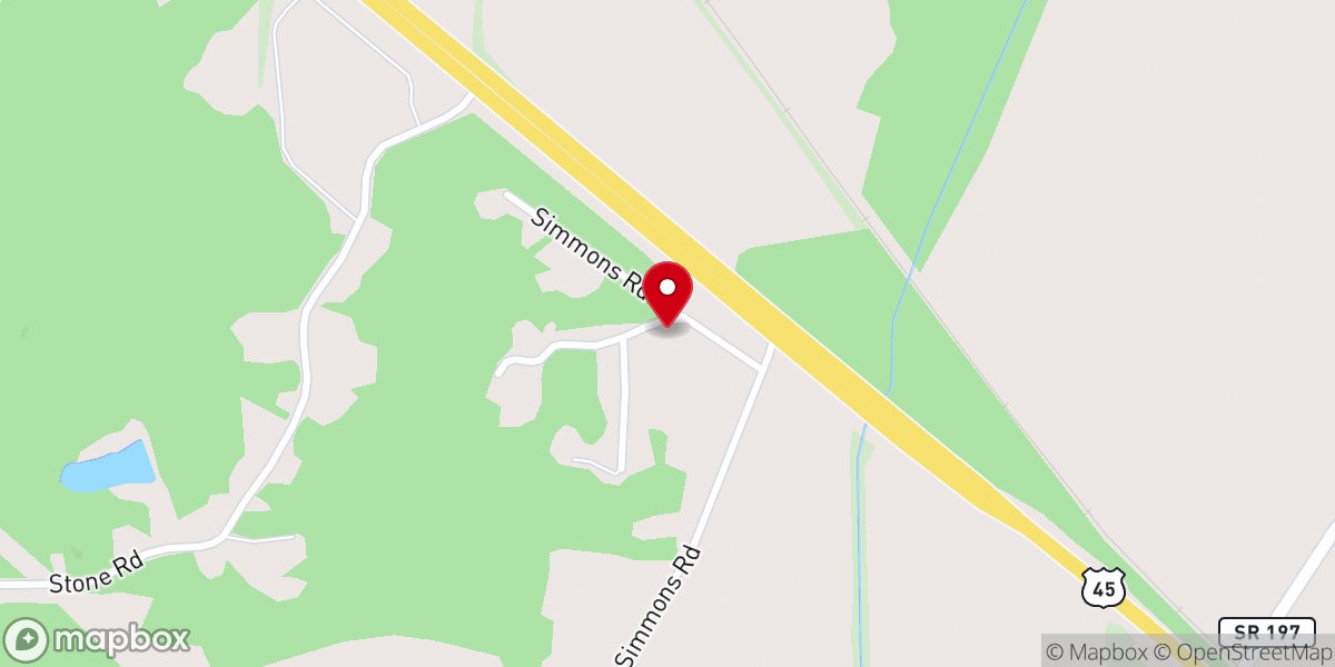 Map showing location of Mt Pleasant Baptist Church