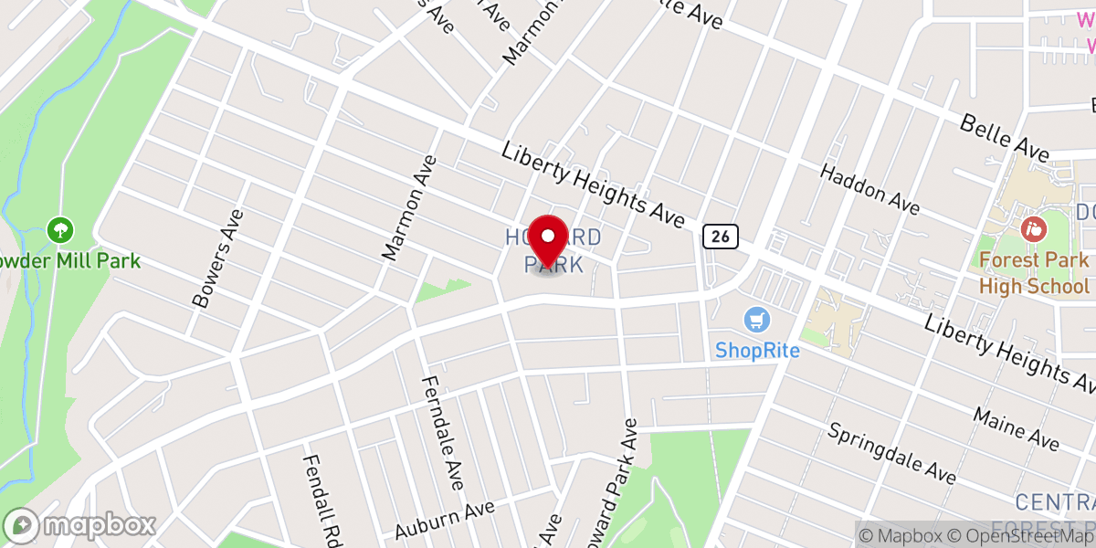 Map showing location of Howard Park Methodist Church
