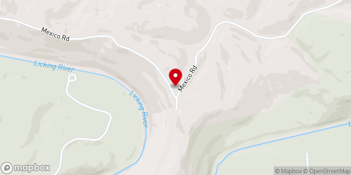 Map showing location of Tea Run Church