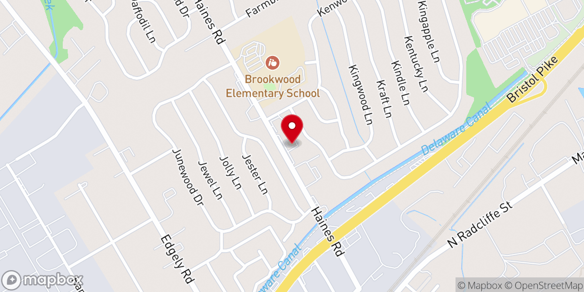 Map showing location of Bristol Worship Center