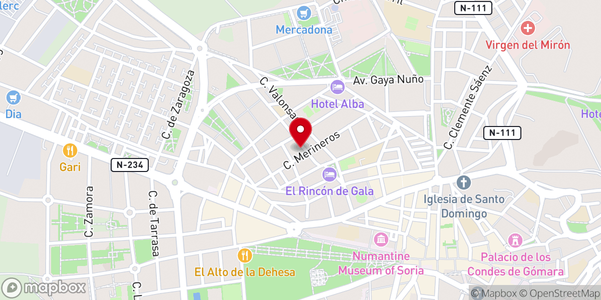 Map showing location of Biserica Elim Soria