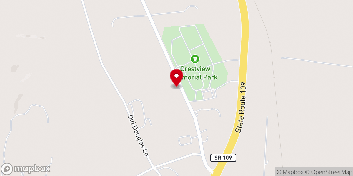 Map showing location of Iglesia de Dios Pentecostade Gallatin