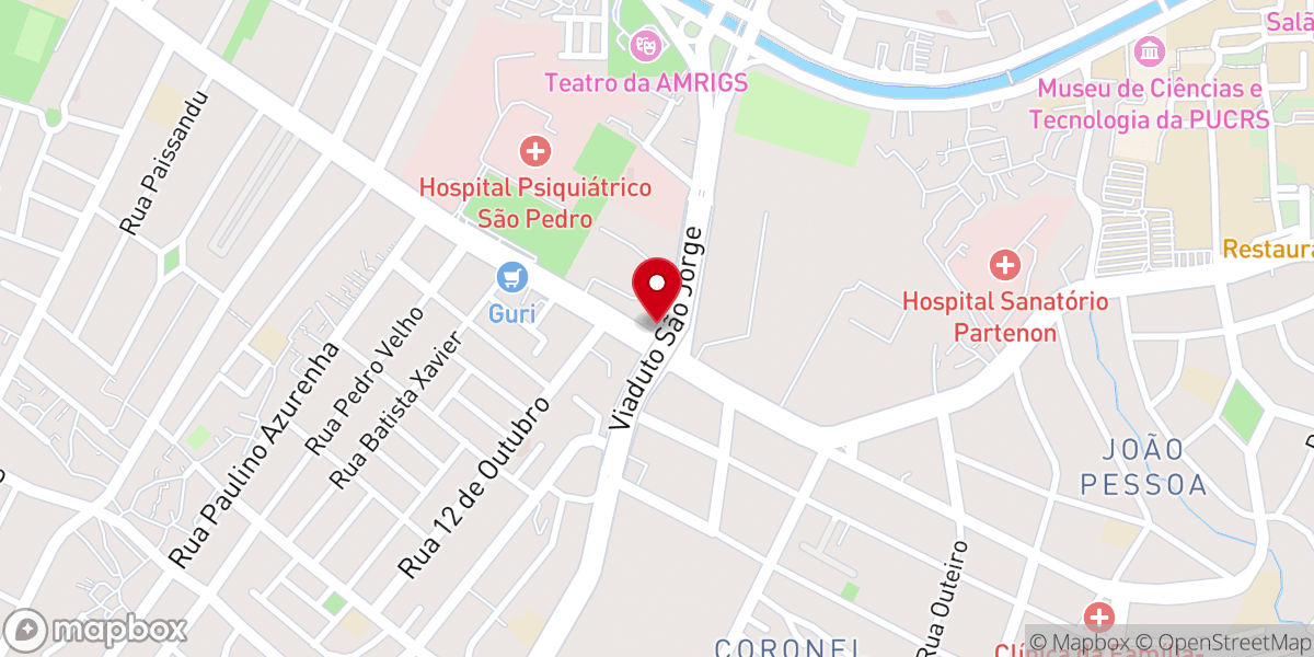 Map showing location of Paróquia Municipal São Jorge