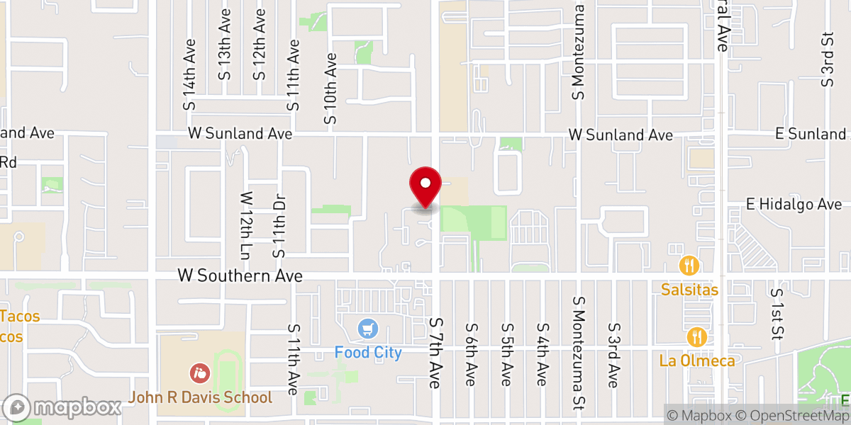 Map showing location of Faith Missionary Baptist Church