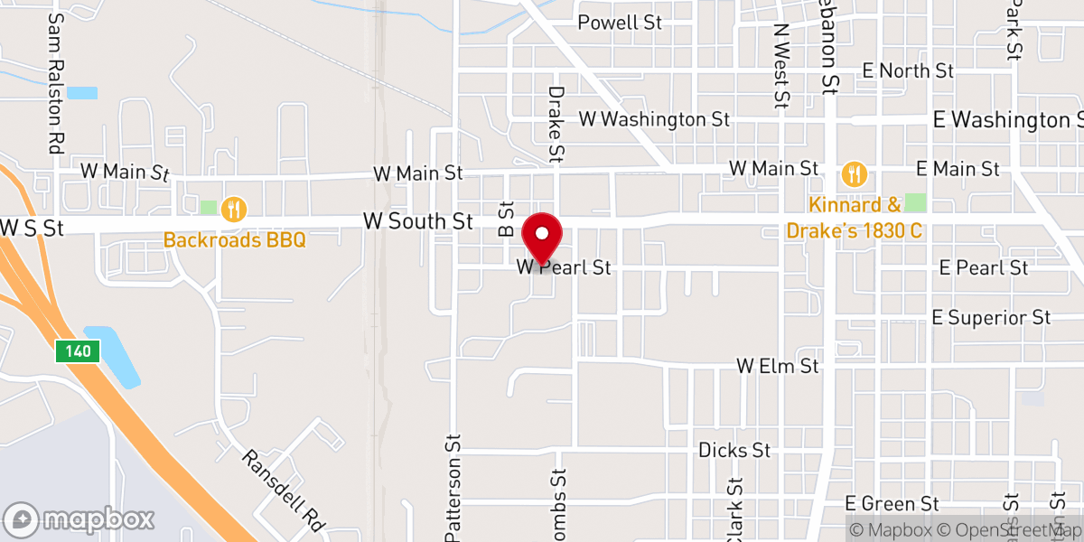 Map showing location of Love INC of Boone County