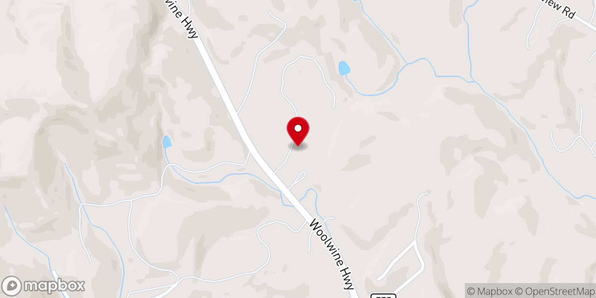 Map showing location of Buffalo Ridge Pentecostal Holiness Church