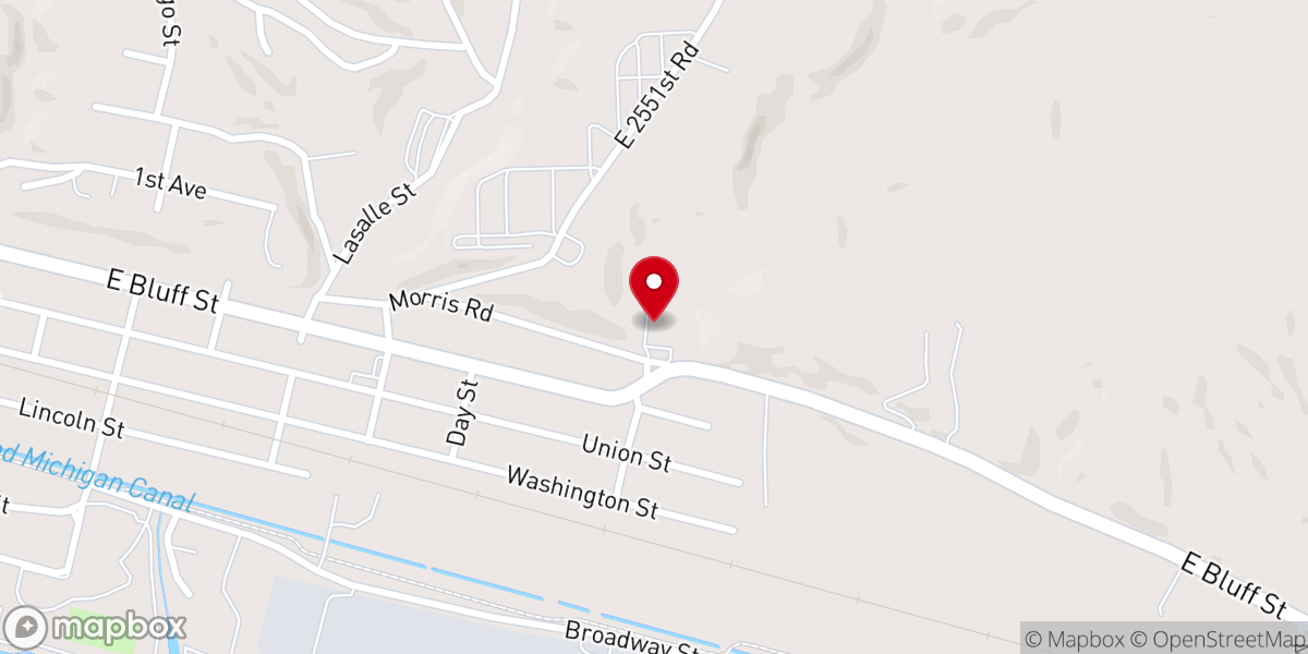 Map showing location of Church of the Nazarene