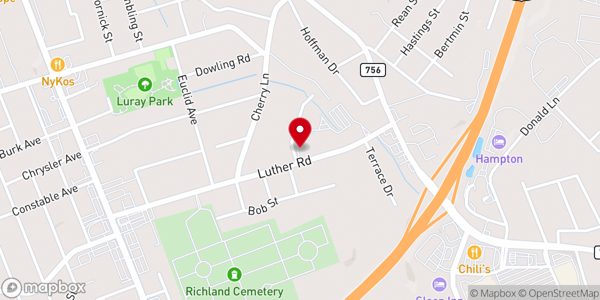 Map showing location of Emmanuel Church