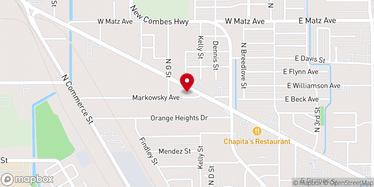 Map showing location of ROCK Church RGV