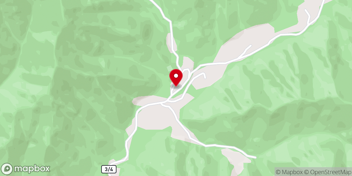 Map showing location of Horse Creek Church